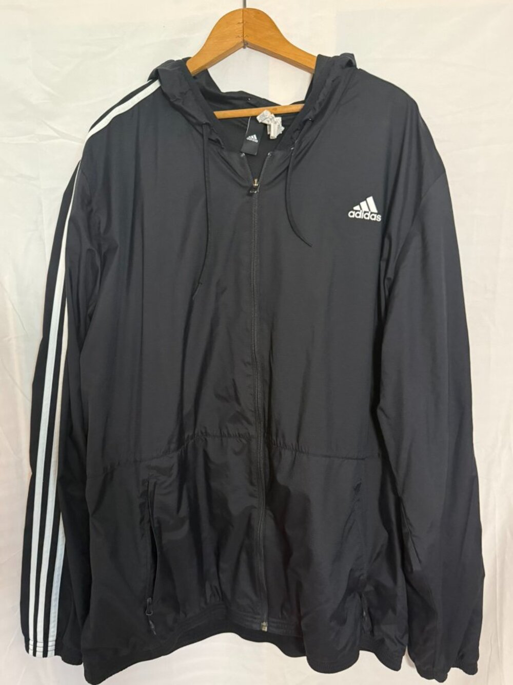 ADIDAS Full Zip Windbreaker Jacket XXL